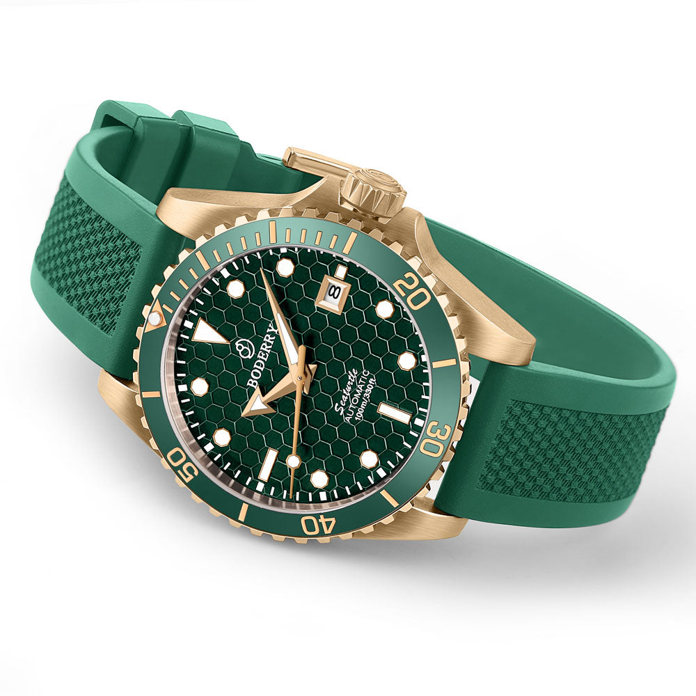 Green best sale bronze watch