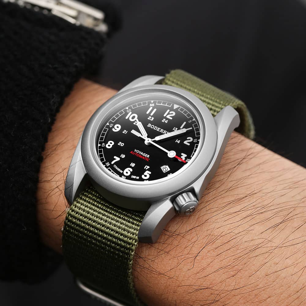 Boderry VOYAGER - 100M Waterproof Titanium Automatic Field watch