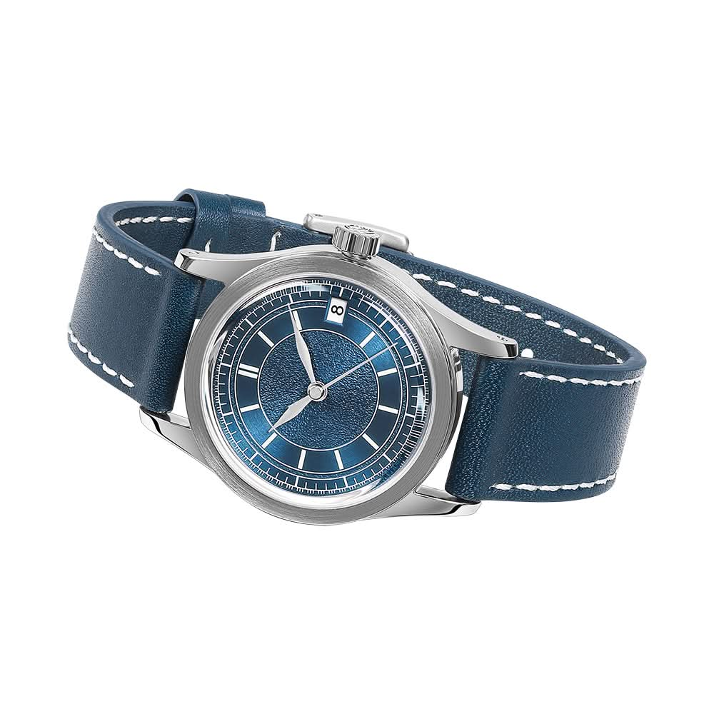 HOU - 100M Waterproof Vintage Automatic Watch | Blue