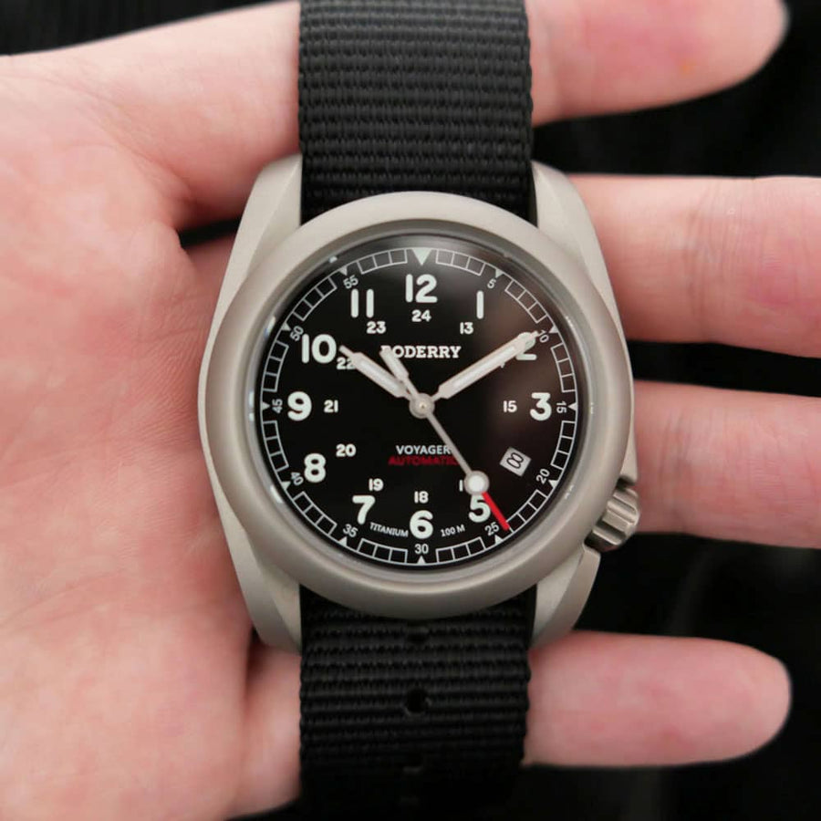 Boderry VOYAGER - 100M Waterproof Titanium Automatic Field watch